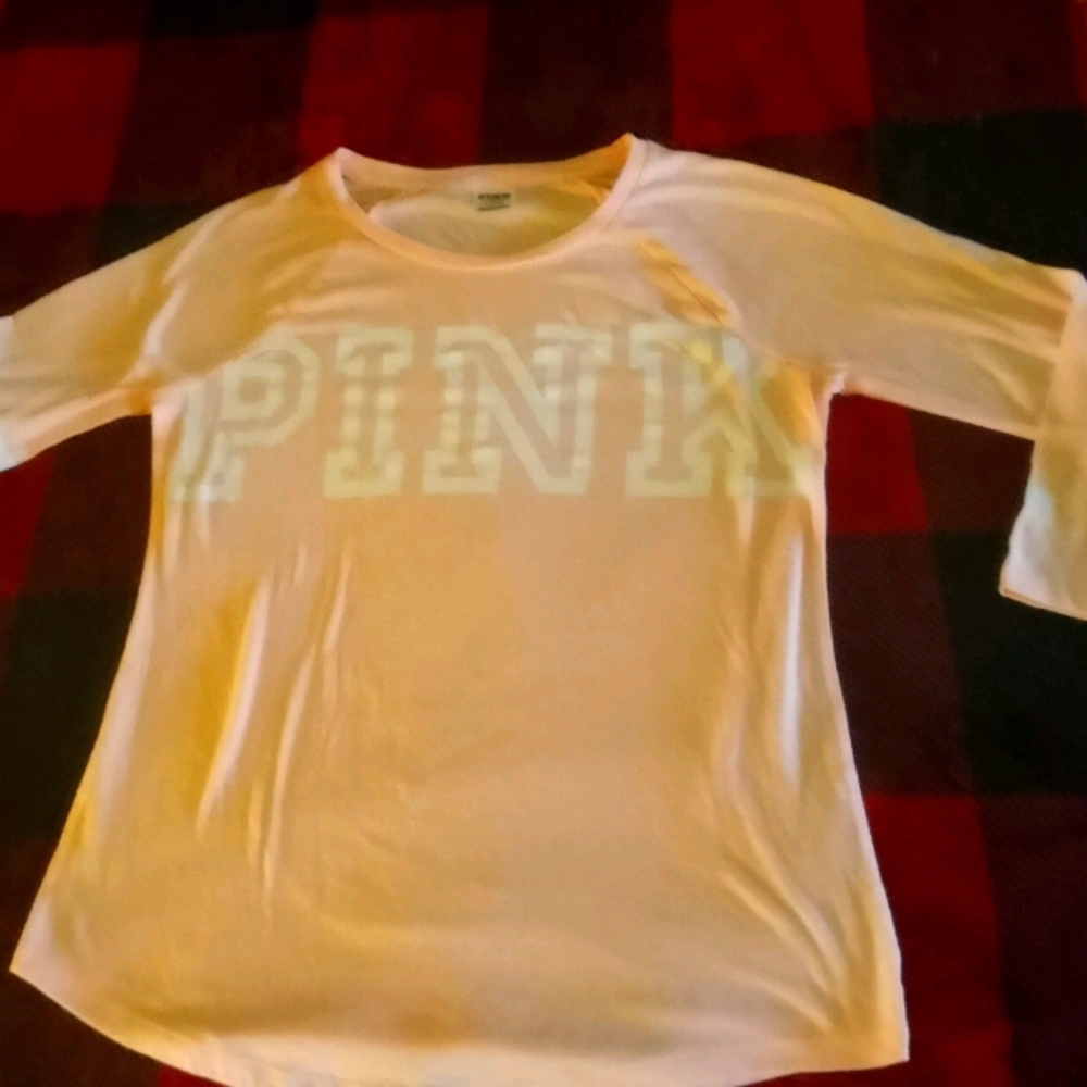 Pink logo 3/4 sleeve